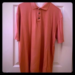 Salmon polo shirt